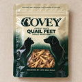 Covey Quail Feet packaging mockup with supplied product in window