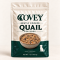 Covey Gently Cooked Quail for Dogs - natural straight packaging mockup