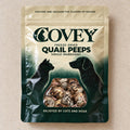 Covey Quail Peeps packaging mockup with supplied product in window